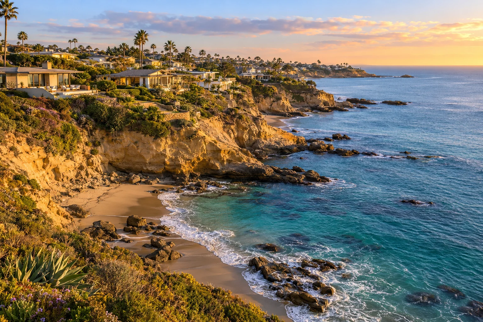 AI-created interpretation of Cameo Shores, Newport Beach