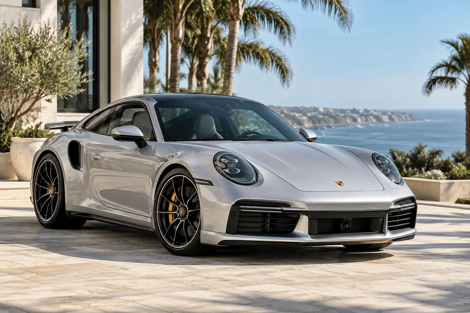 AI-created editorial Porsche 911 Turbo S