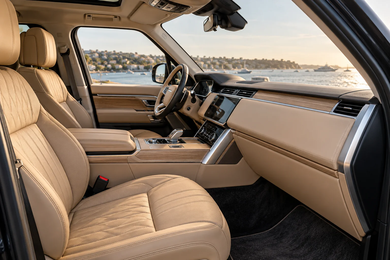 AI-created editorial Luxury SUV Interior